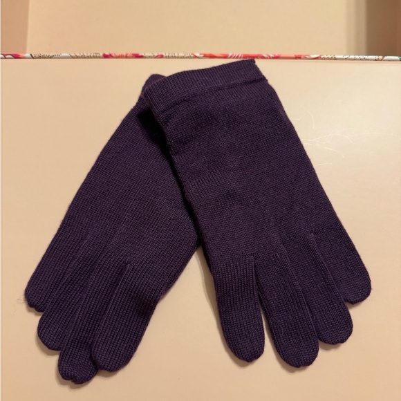 Lafayette 148 NY Wool Purple Gloves - Picture 5 of 8